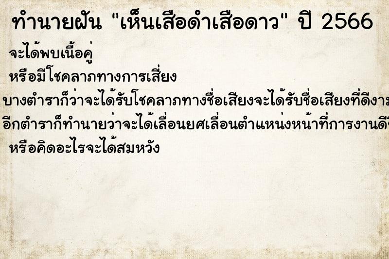ทำนายฝันเห็นเสือดำเสือดาว ทำนายฝันทำนายฝันเห็นเสือดำเสือดาว