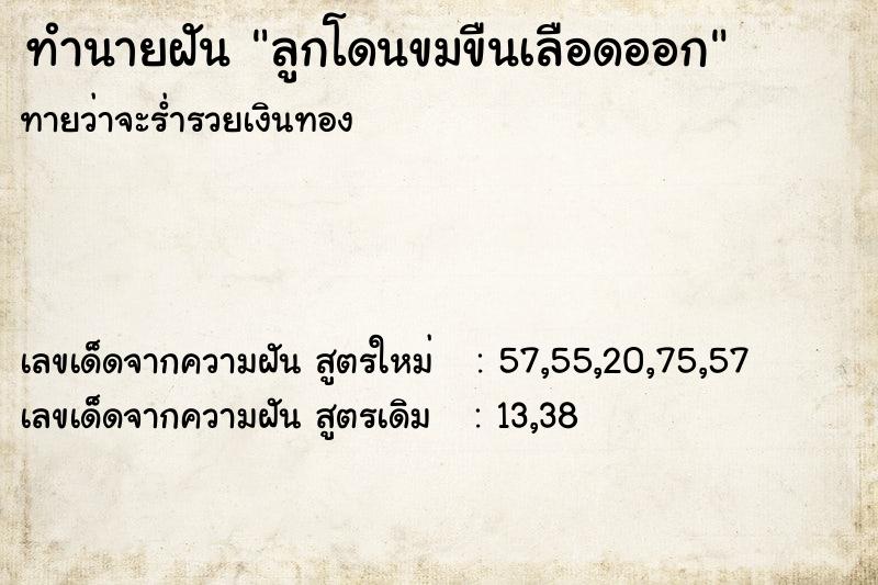 ทำนายฝันลูกโดนขมขืนเลือดออก ทำนายฝันทำนายฝันลูกโดนขมขืนเลือดออก