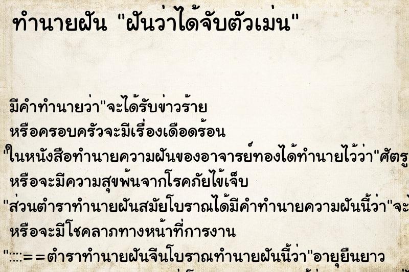 ทำนายฝัน ฝันว่าได้จับตัวเม่น ทำนายฝัน ฝันว่าได้จับตัวเม่น