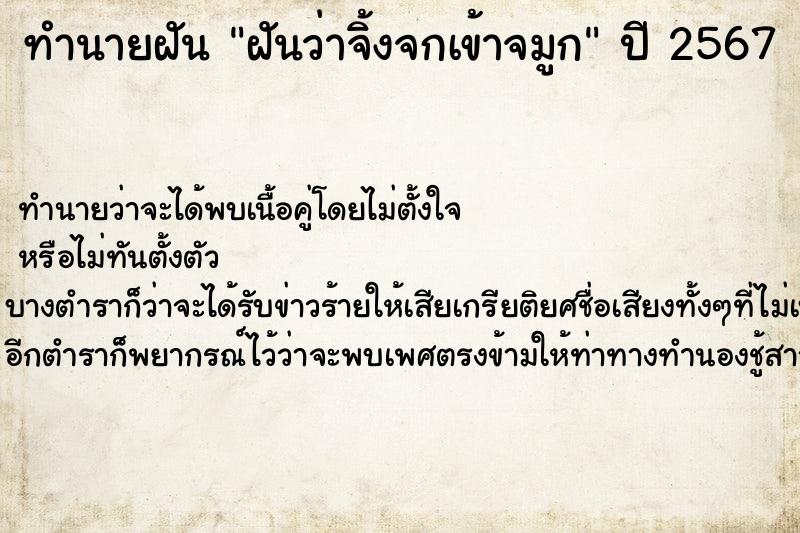 ทำนายฝัน ฝันว่าจิ้งจกเข้าจมูก ตำราโบราณ แม่นที่สุดในโลก