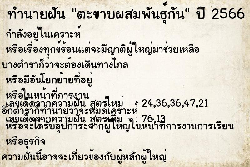ทำนายฝัน ตะขาบผสมพันธุ์กัน ทำนายฝัน ตะขาบผสมพันธุ์กัน