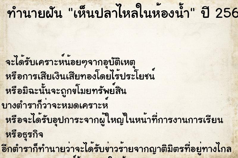ทำนายฝัน เห็นปลาไหลในห้องน้ำ ทำนายฝัน เห็นปลาไหลในห้องน้ำ