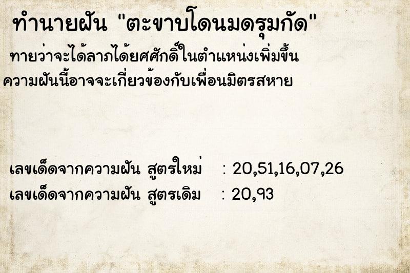 ทำนายฝัน ตะขาบโดนมดรุมกัด ทำนายฝัน ตะขาบโดนมดรุมกัด