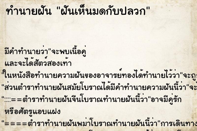 ทำนายฝัน ฝันเห็นมดกับปลวก ทำนายฝัน ฝันเห็นมดกับปลวก