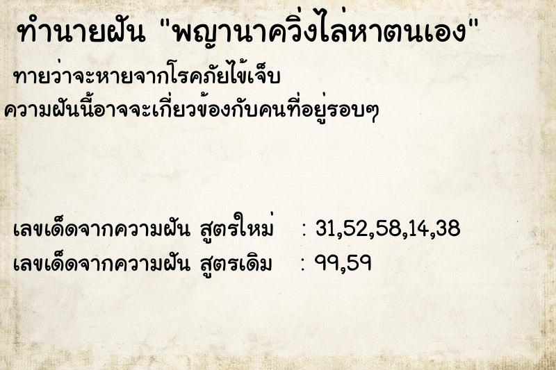 ทำนายฝัน พญานาควิ่งไล่หาตนเอง ทำนายฝัน พญานาควิ่งไล่หาตนเอง
