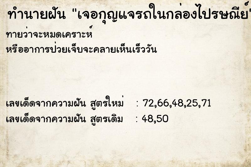 ทำนายฝัน เจอกุญแจรถในกล่องไปรษณีย์ ทำนายฝัน เจอกุญแจรถในกล่องไปรษณีย์