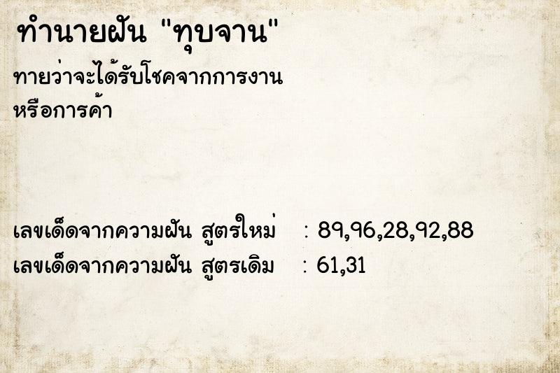 ทำนายฝัน ทุบจาน ทำนายฝัน ทุบจาน