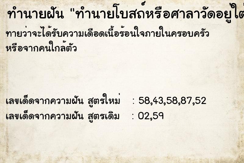 ทำนายฝันทำนายโบสถ์หรือศาลาวัดอยู่ใต้น้ำ ทำนายฝันทำนายฝันทำนายโบสถ์หรือศาลาวัดอยู่ใต้น้ำ