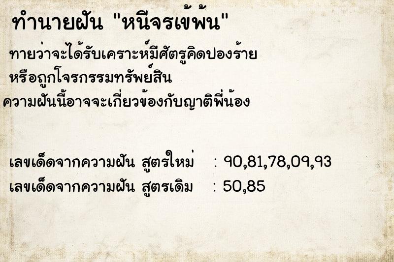 ทำนายฝันหนีจรเข้พ้น ทำนายฝันทำนายฝันหนีจรเข้พ้น