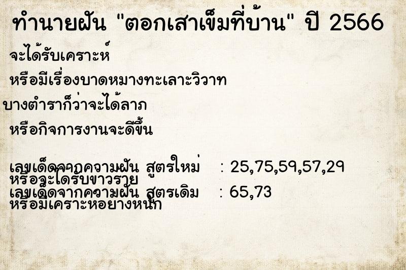 ทำนายฝันตอกเสาเข็มที่บ้าน ทำนายฝันทำนายฝันตอกเสาเข็มที่บ้าน