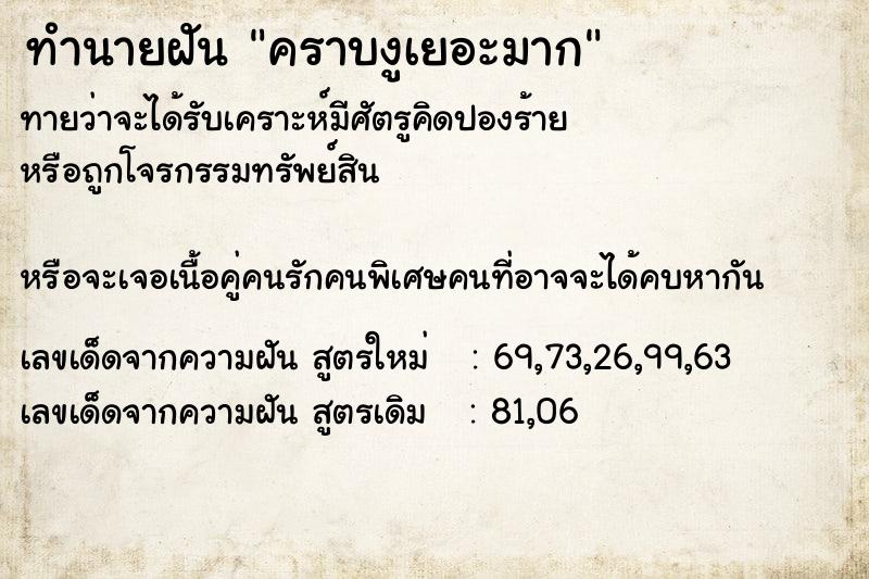 ทำนายฝันคราบงูเยอะมาก ทำนายฝันทำนายฝันคราบงูเยอะมาก