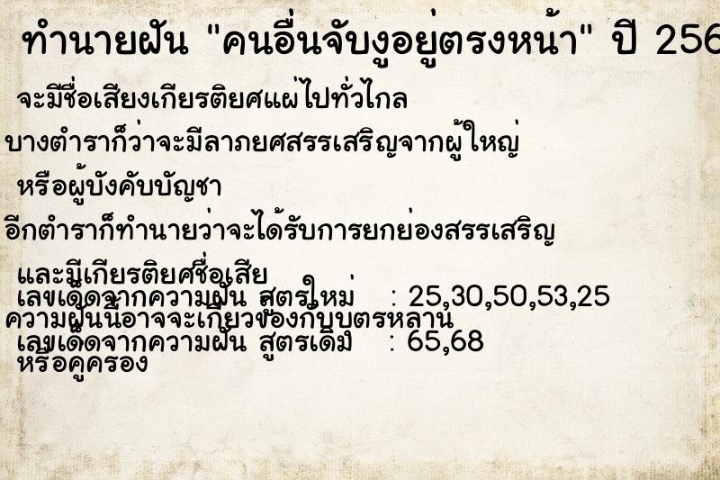 ทำนายฝันคนอื่นจับงูอยู่ตรงหน้า ทำนายฝันทำนายฝันคนอื่นจับงูอยู่ตรงหน้า