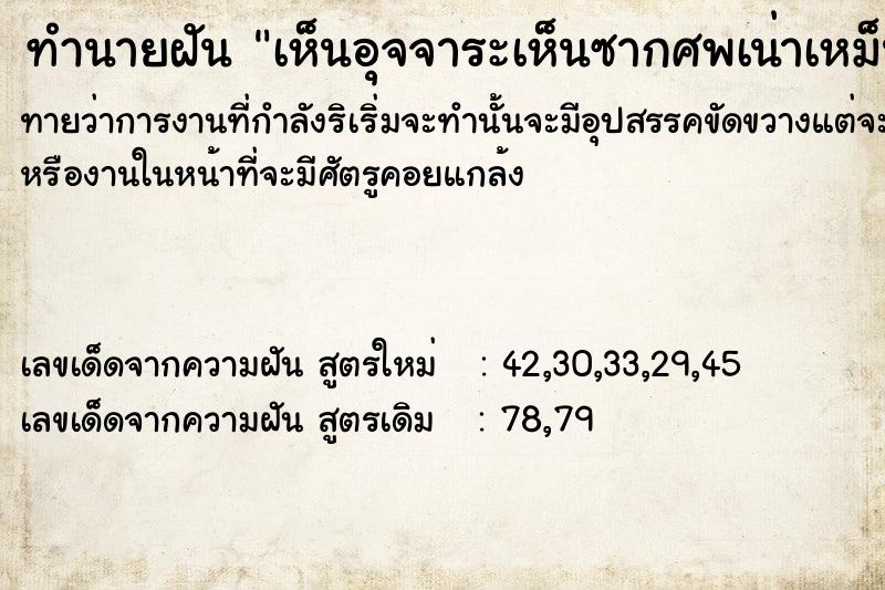 ทำนายฝันเห็นอุจจาระเห็นซากศพเน่าเหม็น ทำนายฝันทำนายฝันเห็นอุจจาระเห็นซากศพเน่าเหม็น