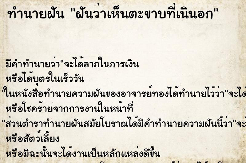 ทำนายฝัน ฝันว่าเห็นตะขาบที่เนินอก ทำนายฝัน ฝันว่าเห็นตะขาบที่เนินอก