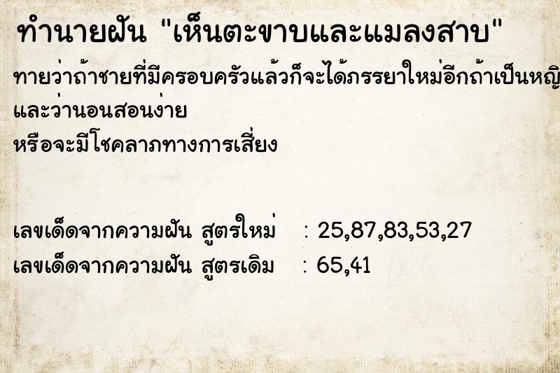 ทำนายฝันเห็นตะขาบและแมลงสาบ ทำนายฝันทำนายฝันเห็นตะขาบและแมลงสาบ