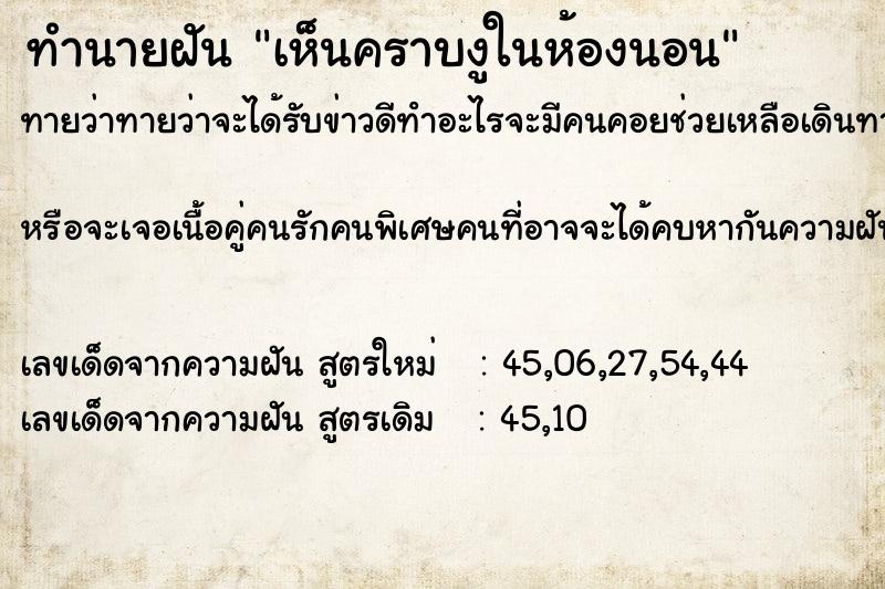 ทำนายฝันเห็นคราบงูในห้องนอน ทำนายฝันทำนายฝันเห็นคราบงูในห้องนอน