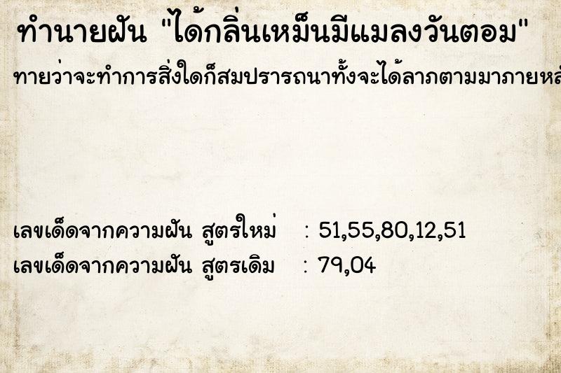 ทำนายฝัน ได้กลิ่นเหม็นมีแมลงวันตอม ทำนายฝัน ได้กลิ่นเหม็นมีแมลงวันตอม