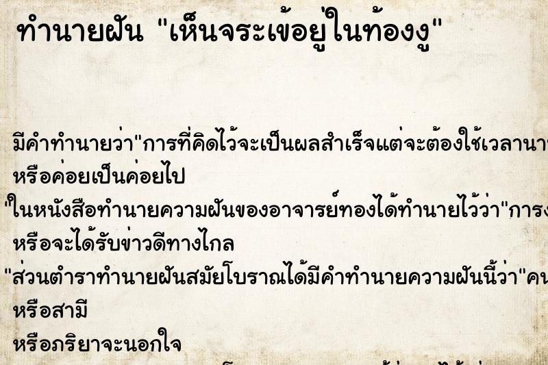 ทำนายฝันเห็นจระเข้อยู่ในท้องงู ทำนายฝันทำนายฝันเห็นจระเข้อยู่ในท้องงู
