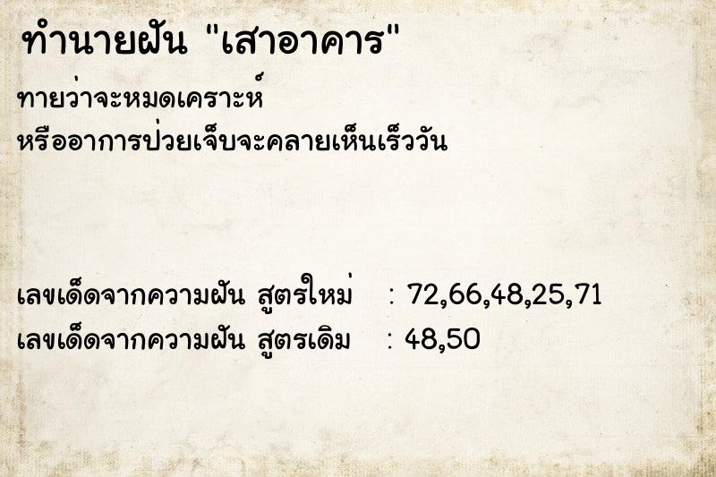 ทำนายฝันเสาอาคาร ทำนายฝันทำนายฝันเสาอาคาร