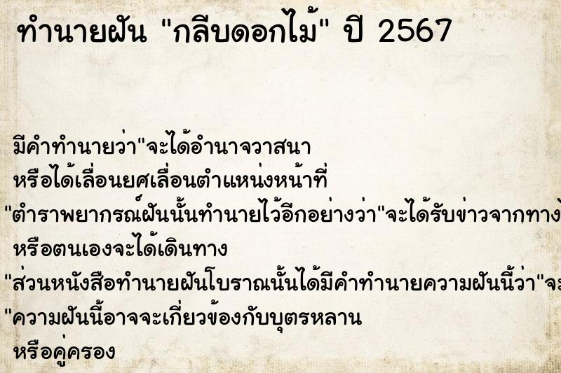 ทำนายฝันกลีบดอกไม้ ทำนายฝันทำนายฝันกลีบดอกไม้