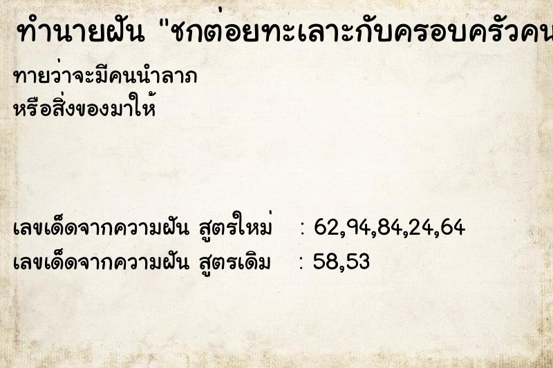 ทำนายฝันชกต่อยทะเลาะกับครอบครัวคนสนิท ทำนายฝันทำนายฝันชกต่อยทะเลาะกับครอบครัวคนสนิท