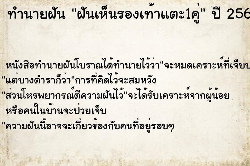 ทำนายฝันฝันเห็นรองเท้าแตะ1คู่ ทำนายฝันทำนายฝันฝันเห็นรองเท้าแตะ1คู่