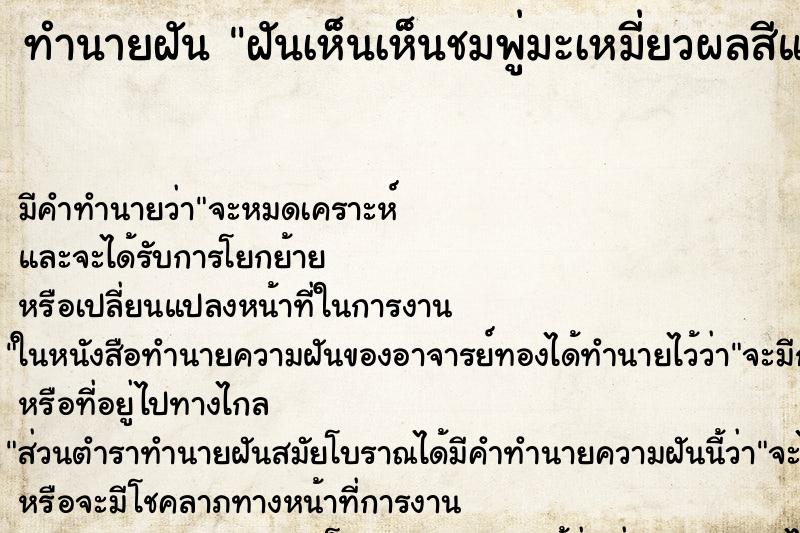 ทำนายฝัน ฝันเห็นเห็นชมพู่มะเหมี่ยวผลสีแดงเต็มต้น ทำนายฝัน ฝันเห็นเห็นชมพู่มะเหมี่ยวผลสีแดงเต็มต้น