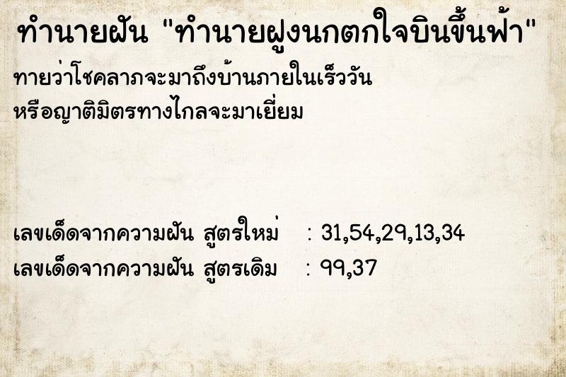 ทำนายฝันทำนายฝูงนกตกใจบินขึ้นฟ้า ทำนายฝันทำนายฝันทำนายฝูงนกตกใจบินขึ้นฟ้า