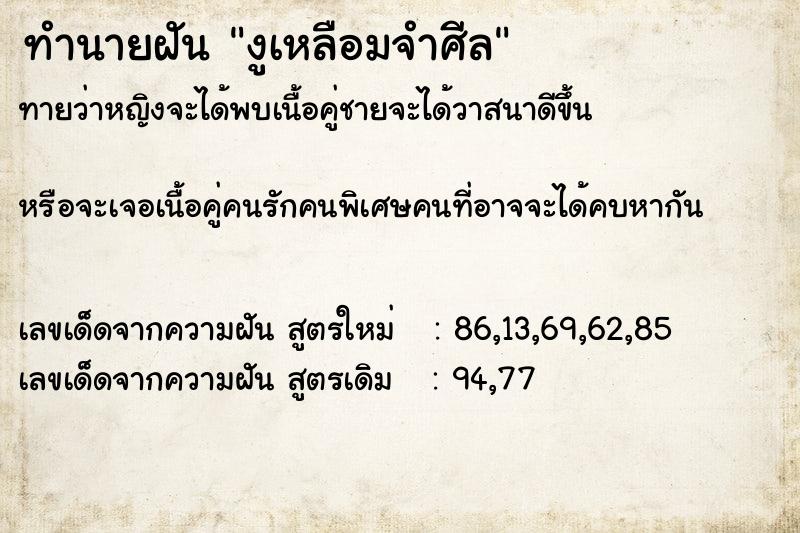 ทำนายฝันงูเหลือมจำศีล ทำนายฝันทำนายฝันงูเหลือมจำศีล