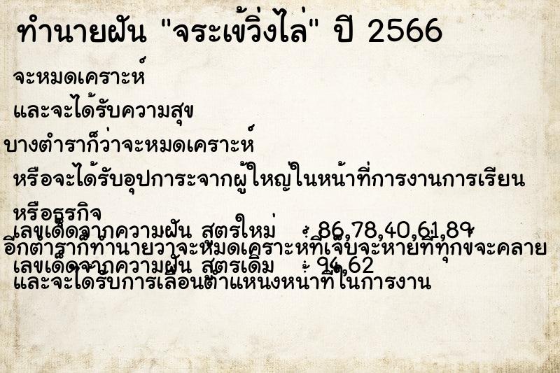 ทำนายฝัน จระเข้วิ่งไล่ ทำนายฝัน จระเข้วิ่งไล่