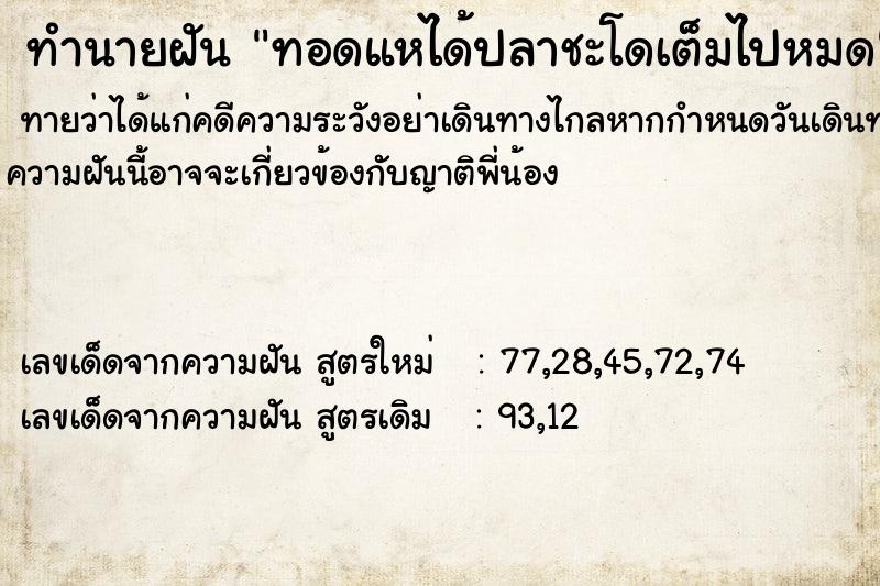ทำนายฝันทอดแหได้ปลาชะโดเต็มไปหมด ทำนายฝันทำนายฝันทอดแหได้ปลาชะโดเต็มไปหมด
