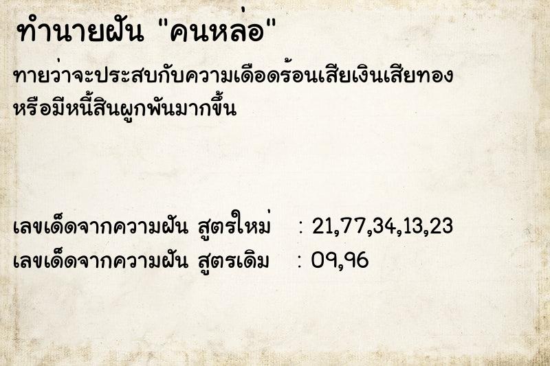 ทำนายฝันคนหล่อ ทำนายฝันทำนายฝันคนหล่อ