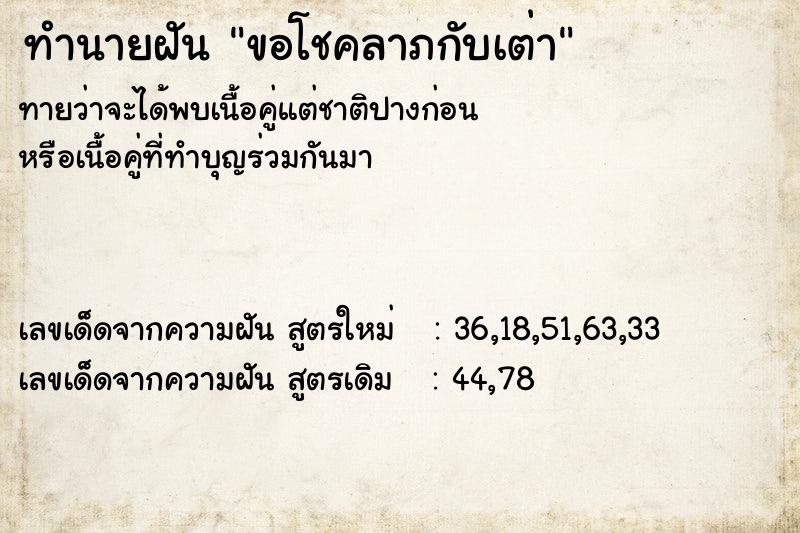 ทำนายฝันขอโชคลาภกับเต่า ทำนายฝันทำนายฝันขอโชคลาภกับเต่า