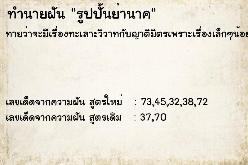 ทำนายฝันรูปปั้นย่านาค ทำนายฝันทำนายฝันรูปปั้นย่านาค