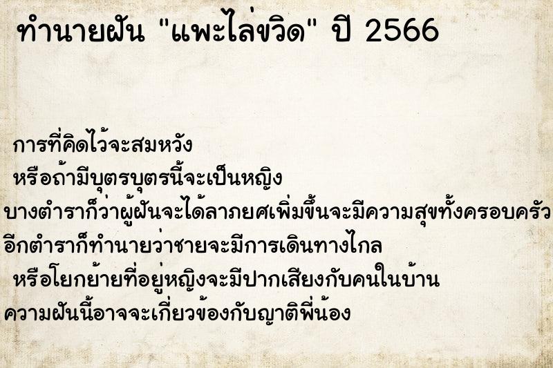 ทำนายฝันแพะไล่ขวิด ทำนายฝันทำนายฝันแพะไล่ขวิด