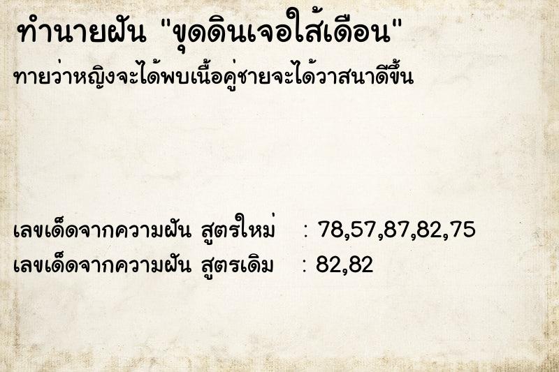 ทำนายฝันขุดดินเจอใส้เดือน ทำนายฝันทำนายฝันขุดดินเจอใส้เดือน