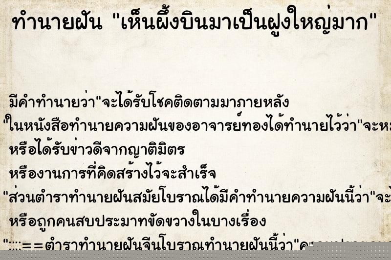 ทำนายฝัน เห็นผึ้งบินมาเป็นฝูงใหญ่มาก ทำนายฝัน เห็นผึ้งบินมาเป็นฝูงใหญ่มาก