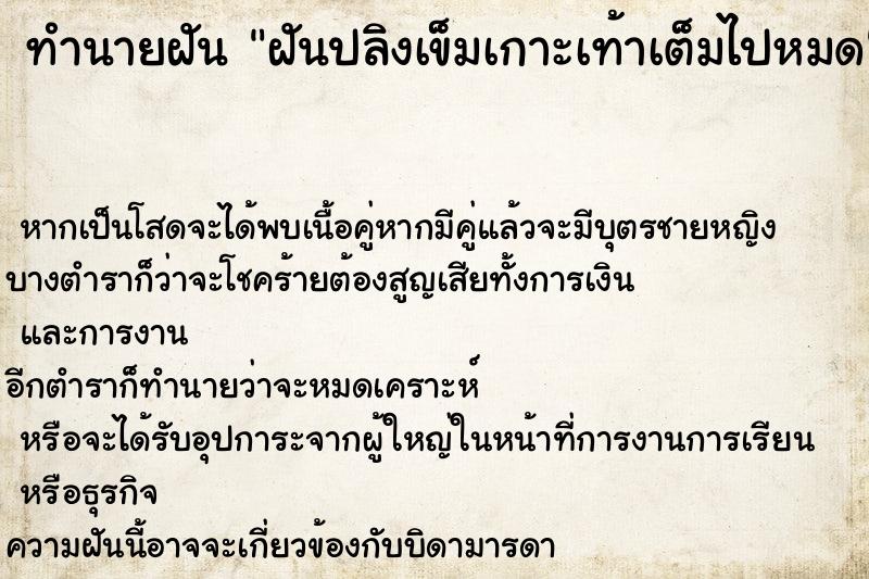 ทำนายฝัน ฝันปลิงเข็มเกาะเท้าเต็มไปหมด ทำนายฝัน ฝันปลิงเข็มเกาะเท้าเต็มไปหมด