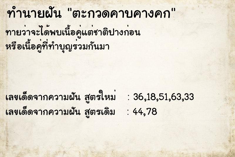 ทำนายฝันตะกวดคาบคางคก ทำนายฝันทำนายฝันตะกวดคาบคางคก