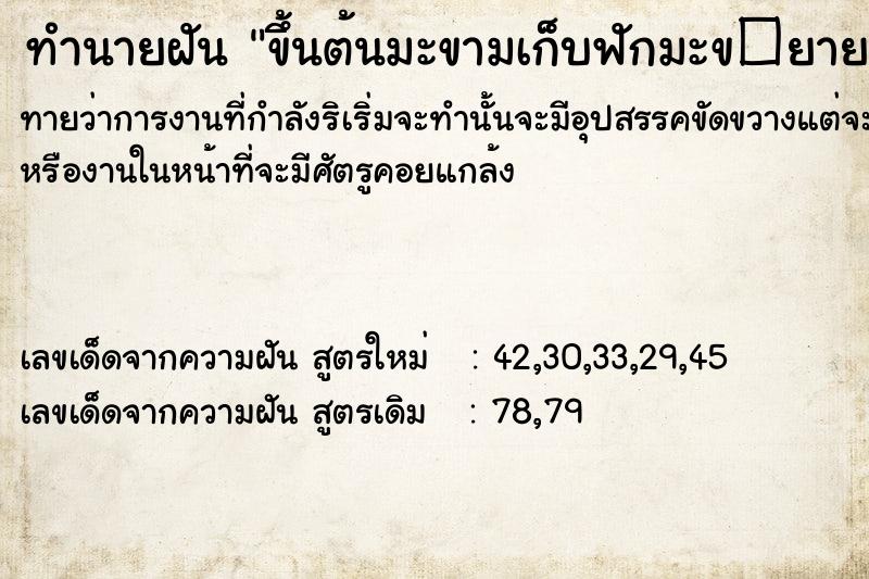 ทำนายฝันขึ้นต้นมะขามเก็บฟักมะข�ยายตาย ทำนายฝันทำนายฝันขึ้นต้นมะขามเก็บฟักมะข�ยายตาย
