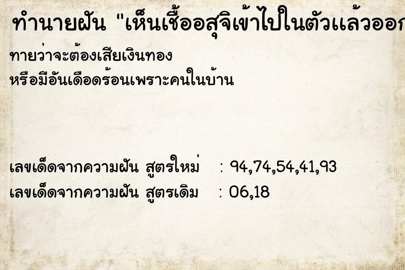 ทำนายฝันเห็นเชื้ออสุจิเข้าไปในตัวเเล้วออกมาไม่ได้ ทำนายฝันทำนายฝันเห็นเชื้ออสุจิเข้าไปในตัวเเล้วออกมาไม่ได้
