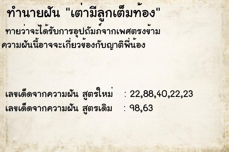 ทำนายฝัน เต่ามีลูกเต็มท้อง ทำนายฝัน เต่ามีลูกเต็มท้อง