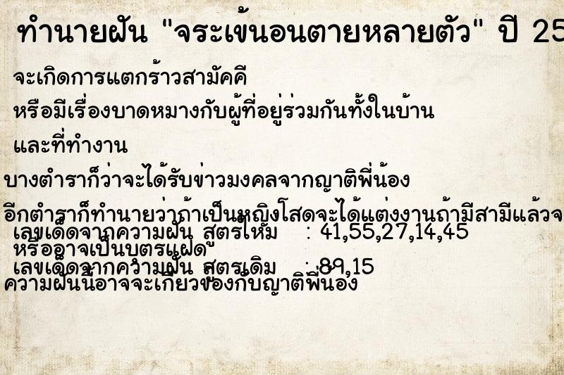 ทำนายฝันจระเข้นอนตายหลายตัว ทำนายฝันทำนายฝันจระเข้นอนตายหลายตัว