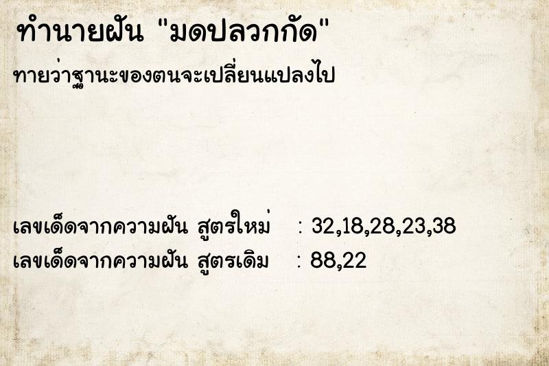 ทำนายฝันทำนายฝันมดปลวกกัด
