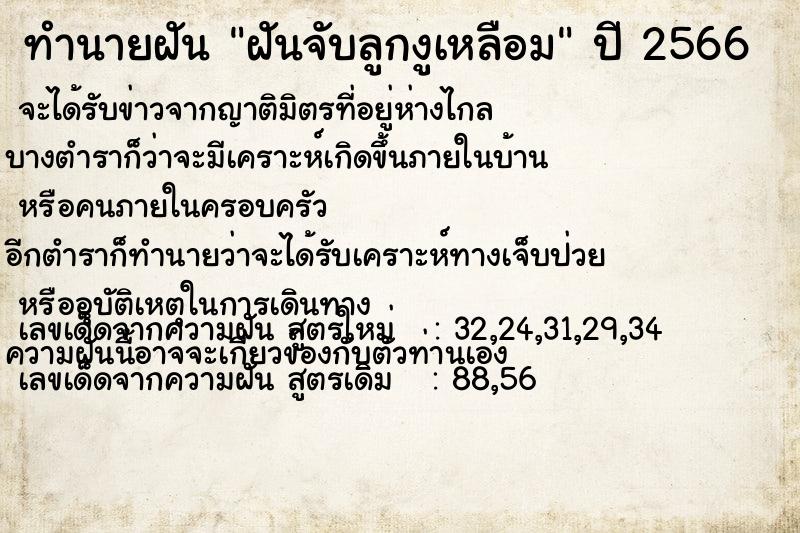 ทำนายฝันฝันจับลูกงูเหลือม ทำนายฝันทำนายฝันฝันจับลูกงูเหลือม