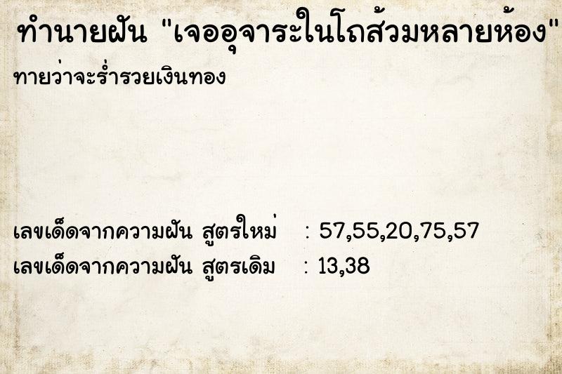 ทำนายฝัน เจออุจาระในโถส้วมหลายห้อง ทำนายฝัน เจออุจาระในโถส้วมหลายห้อง