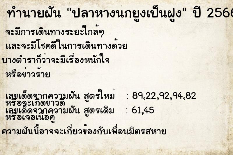 ทำนายฝัน ปลาหางนกยูงเป็นฝูง ทำนายฝัน ปลาหางนกยูงเป็นฝูง