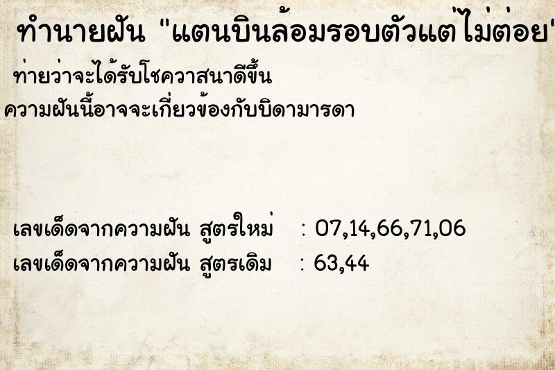 ทำนายฝันทำนายฝันแตนบินล้อมรอบตัวแต่ไม่ต่อย