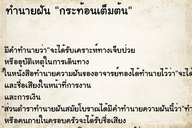 ทำนายฝันกระท้อนเต็มต้น ทำนายฝันทำนายฝันกระท้อนเต็มต้น