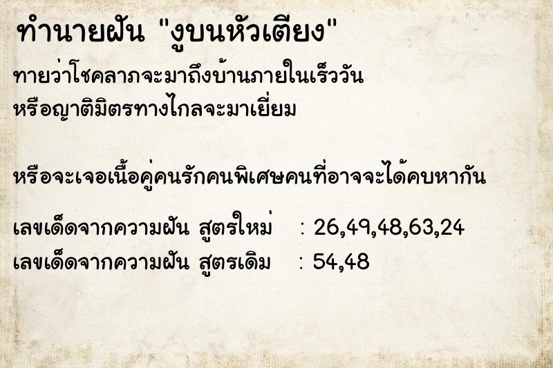 ทำนายฝันงูบนหัวเตียง ทำนายฝันทำนายฝันงูบนหัวเตียง